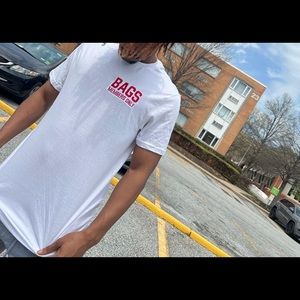 B.A.G.S tees in M-L “members only”